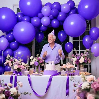 Purple Big Balloons 32pcs, 18 Inch Large Latex Giant Heavy Duty Balloons - Image 6