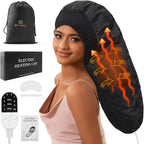 Heat Cap for Deep Conditioning, Hair Steamer for Natural Hair Home Use w/10-level Heats Up Quickly, Thermal Steam Cap for Home Hair Treatment