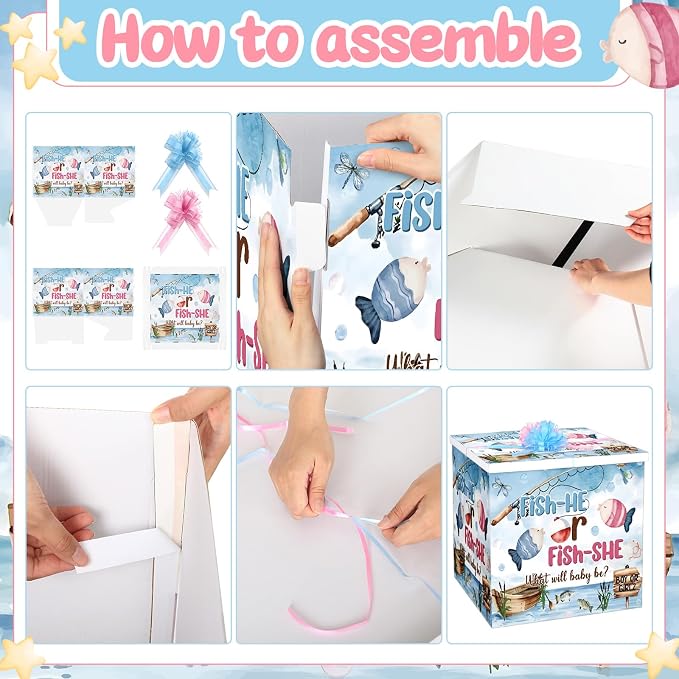 AmazingSpark 28in Giant Gender Reveal Gift Box - Image 3