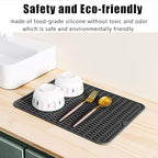 Heat Mat for Curling Iron, Oversize Silicone Resistant Mat for Hair Tools, Hot Pad for Hair Straightener, Flat Irons and Hot Hair Styling Tools Home Kitchen Travel Gym Salon Grey (15.7" x 11.8")