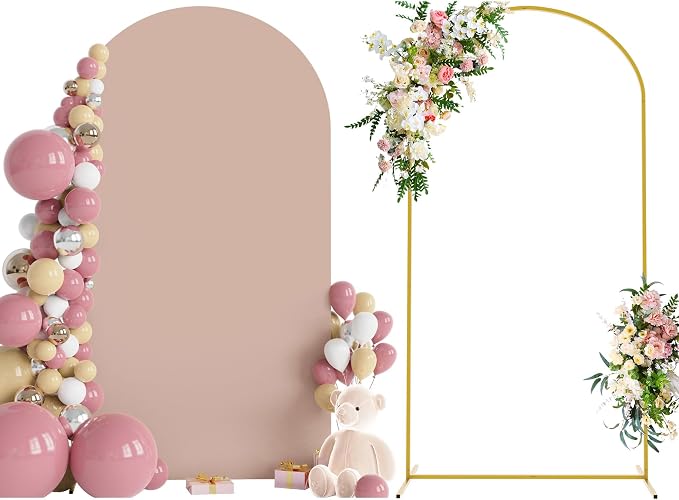 7.2FT Arch Backdrop Stand and Cover Set, Arch Stand by Wokceer