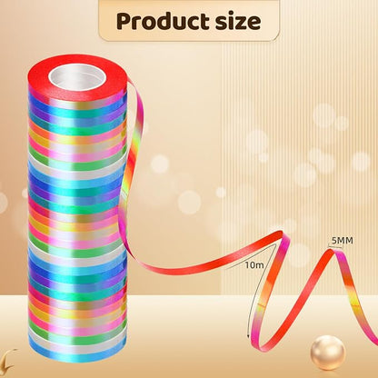 30 Roll Rainbow Curling Ribbons - Image 2