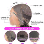 30 Inch 13x6 Body Wave Lace Front Wigs Human Hair 200 Density HD Lace Front Wigs Pre Plucked Brazilian Virgin Human Hair Wigs for Women Glueless Full Lace Frontal Wig Natural Black Body Wave Wig