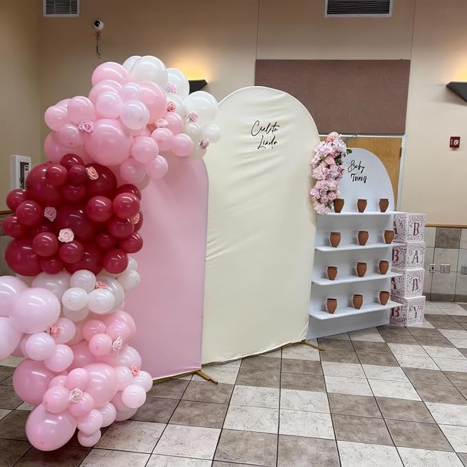 Pink and White Balloons for Baby Shower Bridal Shower Birthday Decorations | - Image 7