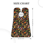 Non-Stick Beard Shaving Bib, Hair Catcher Apron with Suction Cups, Waterproof Grooming Tool for Men Husband, Fall Mushroom Leaves Shave Bib
