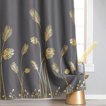 Dark Grey Blackout Curtains & Drapes 84 Inch Length 2 Panels Set - Image 7