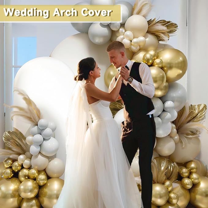 Hemmotop Stretchy Arch Backdrop Cover Set, 7.2 ft and 6 ft | Spandex, 2 Sided - Image 4