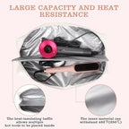 Large Hot Hair Tools Organizer Bag Portable Travel Heat Resistant Storage Case Pouch for Curling Irons, Flat Irons, Hair Straighteners and Styling Tools(17.7" x 3.9")