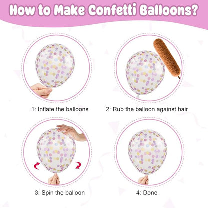 Pastel Balloons for Easter Birthday Party Decorations | 12-inch pink - Image 3
