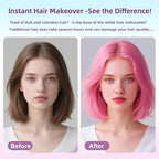 Pink Hair Spray, Temporary Hair Color Spray For Kids Women Men, Temporary Hair Dye Washable Hair Color Wax, Non-Sticky Color Hair Spray for Halloween Crazy Hair Day,Cosplay Party DIY,Christmas (Pink)