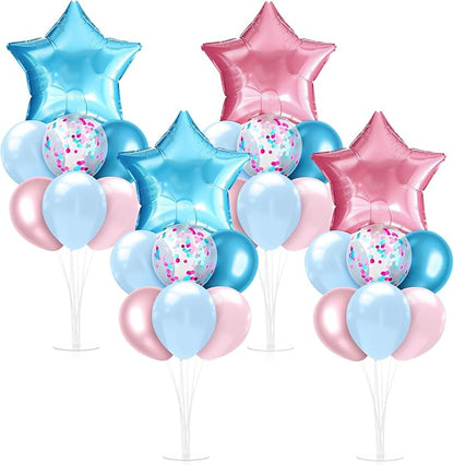 Lunmon 4 Set Gender Reveal Balloon Stand Kit by Lunmon