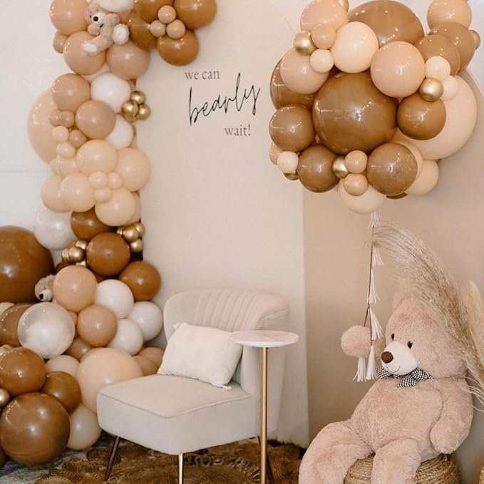 Brown and Gold Balloons, Latex Helium Balloon - Image 7