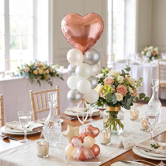 4 Pack Clear Acrylic Balloon Stands - Image 6
