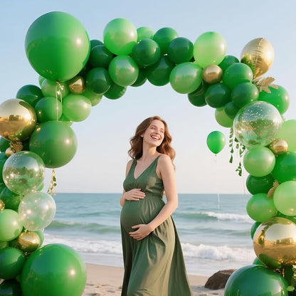 32 Pack 18 Inch Green Latex Balloons - Image 7
