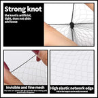Teenitor Invisible Elastic Hair Nets with Bobby Pins for Ballerina Buns - 40 Black Nets (12, 20, 28 Inch) and 80 Pins