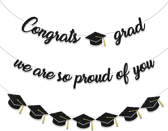 Graduation Decorations Class of 2026 Party Supplies by Tinbax