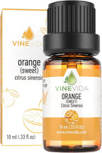 VINEVIDA Orange Sweet Essential Oil - Undiluted Orange Oil - DIY Candle Scents for Candlemaking - 10 mL Safe for Skin