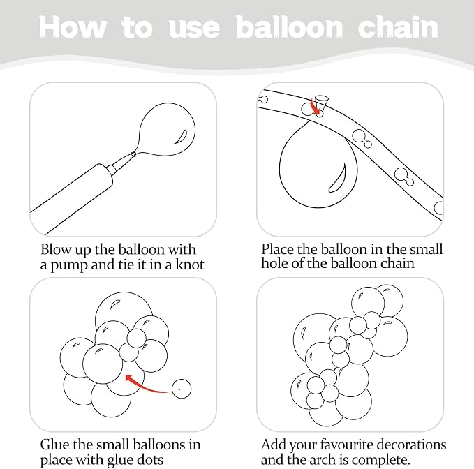 Pearl White Balloons Different Sizes 5 10 12 18 Inch, Royal White Latex Balloons - Image 4