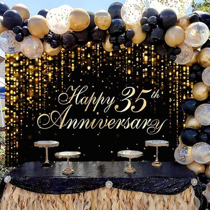 Happy 35th Anniversary Backdrop - Image 2