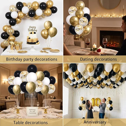 60-Pack 12-Inch Confetti Latex Balloons - Image 6