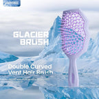 AIMIKE Glacier Detangling Brush, Pain-Free Detangler Brush for Curly Hair Wet & Dry Use, Glide Through Tangles with Ease, Vented Hairbrush for Women's 2c to 4c Curls, Purple