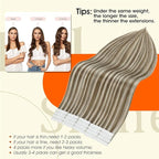 Full Shine Tape in Hair Extensions Glue on Remy Human Hair Extensions 16 Inch Seamless Tape in Extensions Color 8 Ash Brown Highlighted 60 White Blonde Fashion Invisible Real Human Hair 50Grams 20Pcs