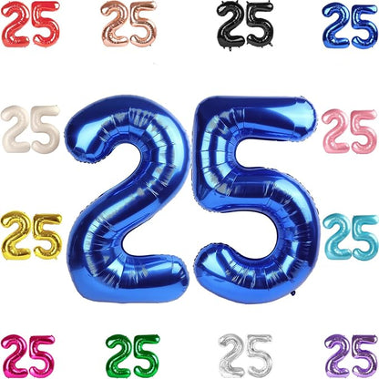 Navy Blue Number 25 Balloon 40 Inch by IWERP