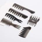 Tbestmax 6 Pcs Hair Comb Styling Set Tail Combs Afro Pick Pik Brushes African American Hair Brush Barber Black
