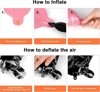 52 pcs Orange Foil Letter Balloons - Image 5