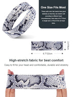 DRESHOW 8 Pack Sports Headbands for Women Non-Slip Stretchy Fashion HairBand Curly Hair Headband Soft Hair Accessories for Daily Wear Workout Yoga Running