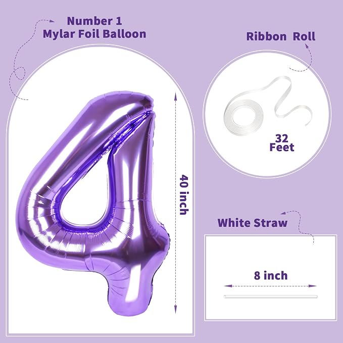 Number Balloons for Birthday Decorations - Image 2