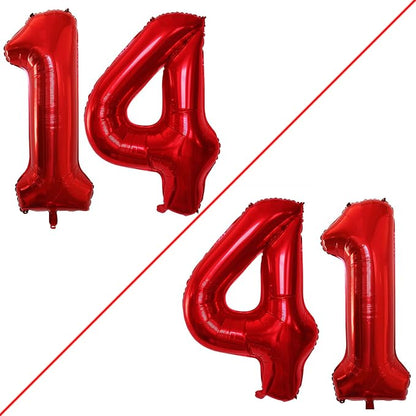Number 14 Balloons for 14th Birthday Sweet 14 Party Decorations, 42 Inch Jumbo by GOER