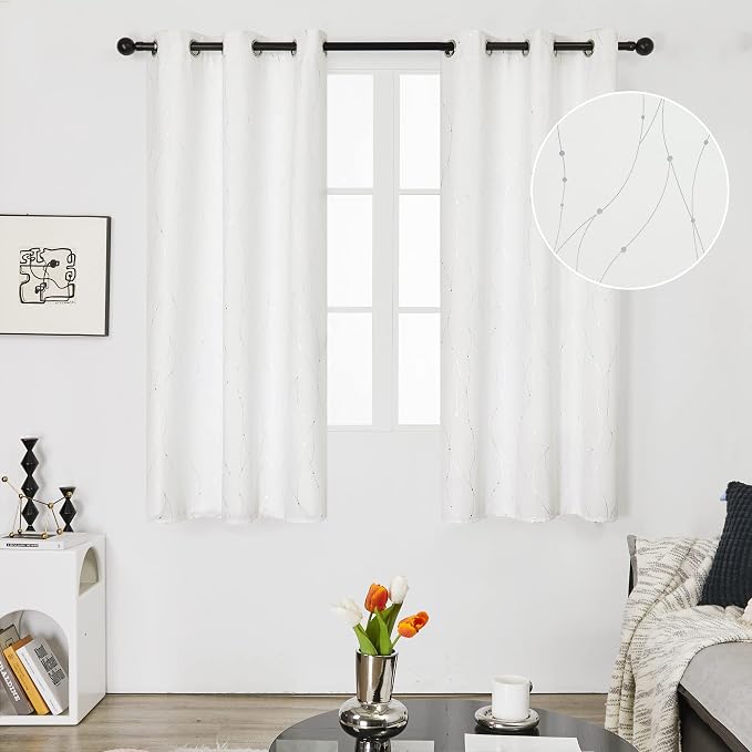 Deconovo Living Room Curtains 54 Inches Long, Thermal Insulated, Room Darkening - Image 2