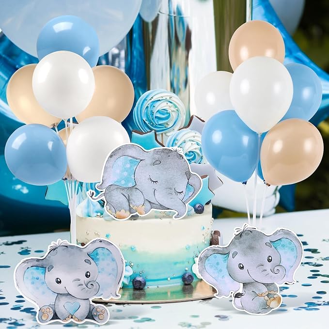 6 Sets Balloon Stand Kit for Table Elephant Baby Shower Tables Centerpiece - Image 5