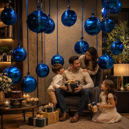 Navy Blue Round Foil Balloons - Image 8