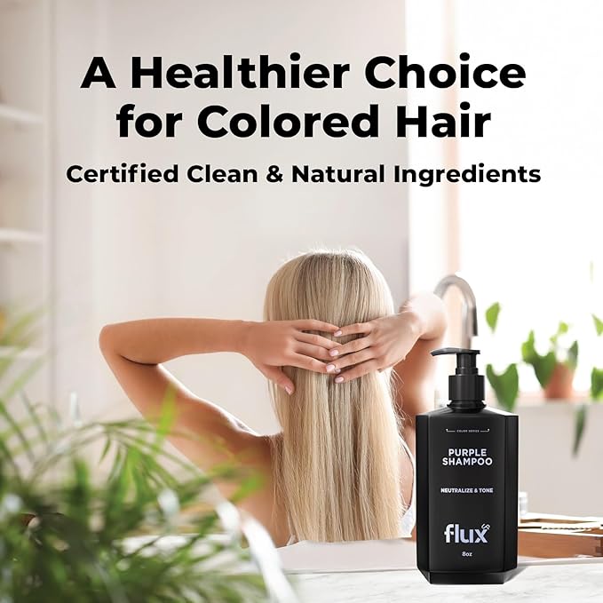 Purple Shampoo for Blonde Hair Women & Men – Blonde & Silver Hair Toning – Sulfate-Free Anti-Brass Purple Shampoo for Blondes, Highlights & Color-Treated Strands – 8oz