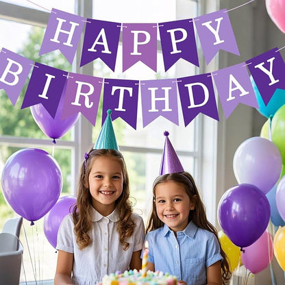Happy Birthday Banner Sign, Birthday Garland Wall Door Banners Flag - Image 6