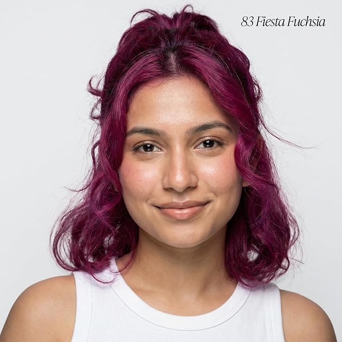 Adore Semi Permanent Hair Color (083 Fiesta Fuchsia) | Vegan & Cruelty-Free Pink Hair Dye | No Ammonia, No Peroxide, No Alcohol | 4 Fl Oz Each (Pack of 2)