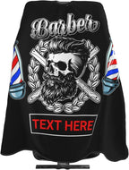 Custom Barber Cape for Men Personalized Professional Hair Cutting Cape with Text for Home Salon Barbershop