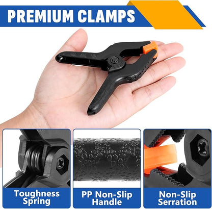 72 Pack 3.5 inch Plastic Spring Clamps, Backdrop Clips, Plastic Clamps - Image 3