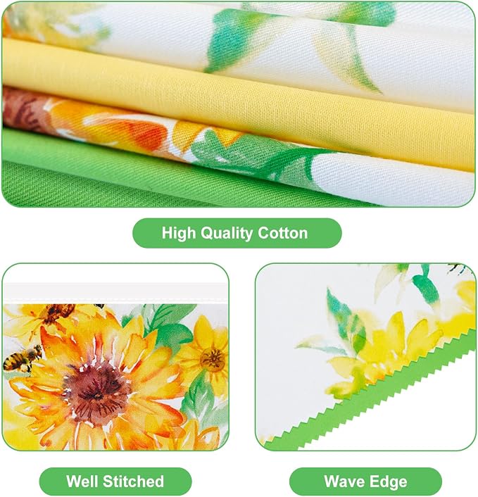 G2PLUS Sunflower Bunting Banner, 39Ft Yellow Green Triangle Pennant Garland - Image 3