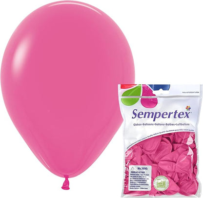 Sempertex Deluxe Fuchsia Balloons, 11 Inch, vibrant color, by Sempertex
