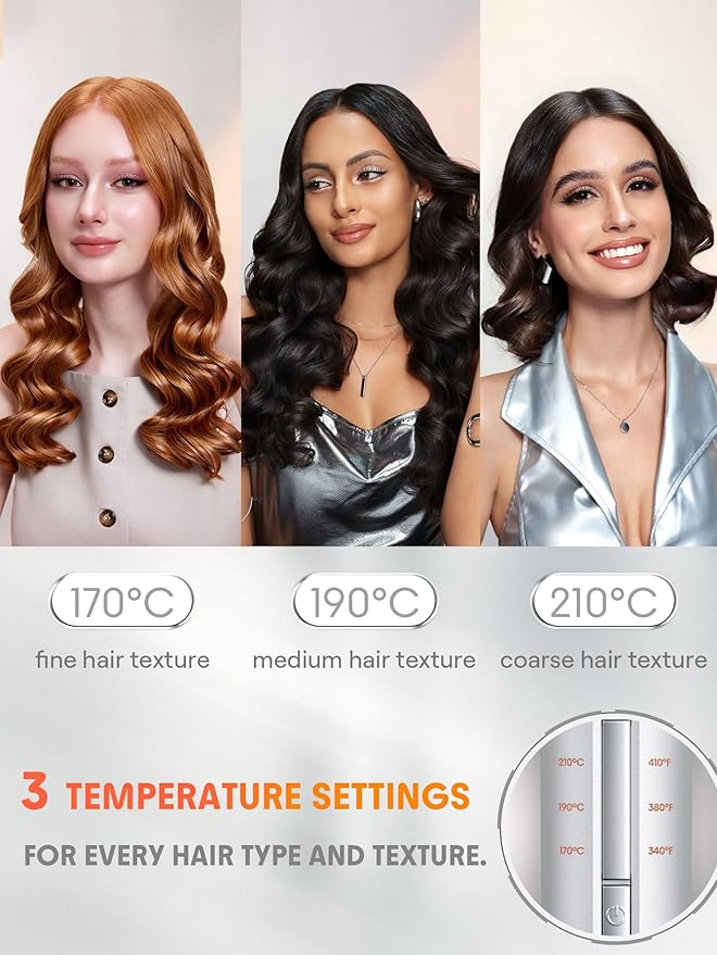 SHEGLAM Automatic Curling Iron 1 inch + 24K Hair Oil