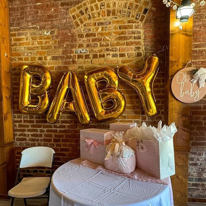 40 Inch Letter Foil Balloons Gold - Image 2