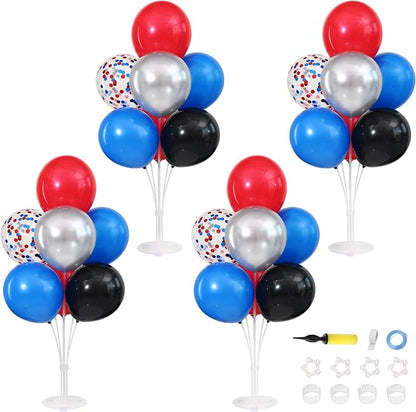 4 Sets Black Silver Red Blue Balloons Stand by ZyloonDecoration