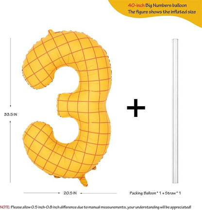 40" Matte Yellow Balloons Toy Inspired Story Theme party Supplies Digital 3 | - Image 2