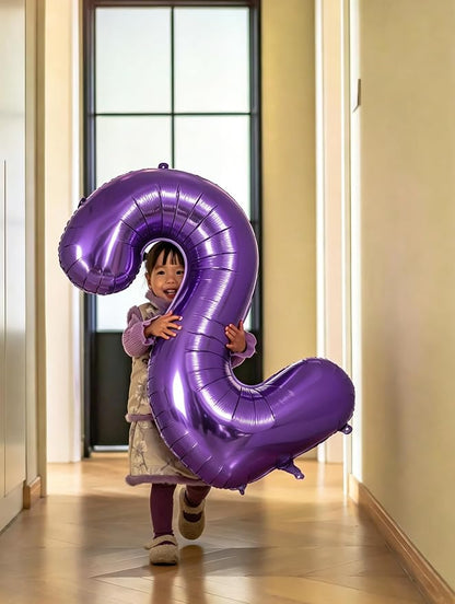 29 Balloon 40 inch Purple Number Balloons - Image 3