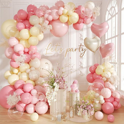 Pink and Yellow Balloon Arch Kit by Futureferry