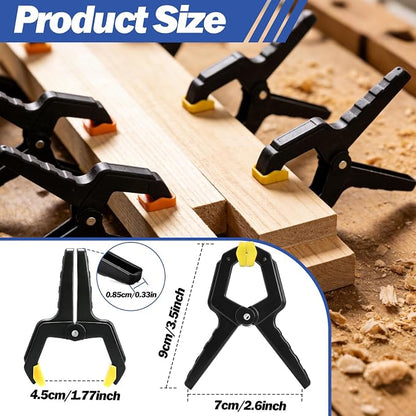 14 Pack Spring Clamps, 3.5 inch Heavy Duty Clips Plastic Spring Clip, Backdrop - Image 2