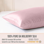 Bella Coterie Luxury Silk Pillowcase for Hair and Skin | 30 Momme | 100% Pure 6A Mulberry Silk | Super Soft | Perfectly Plush [King, Pink Peony]